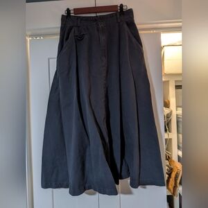 Haberdasher Vintage Navy Flowy Skirt With Pockets Size 13/14